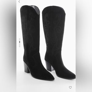 Mango boots. Leather. New without tags. Never worn.